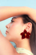 Niebla burgundy - Pendientes