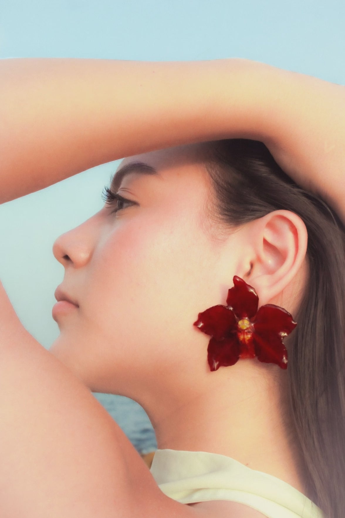 Niebla burgundy - Pendientes