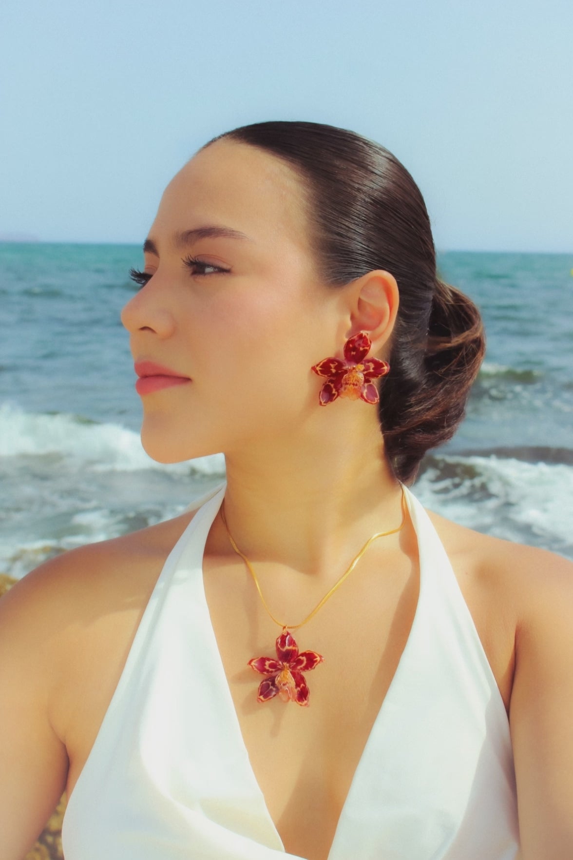 Niebla burgundy II - Pendientes
